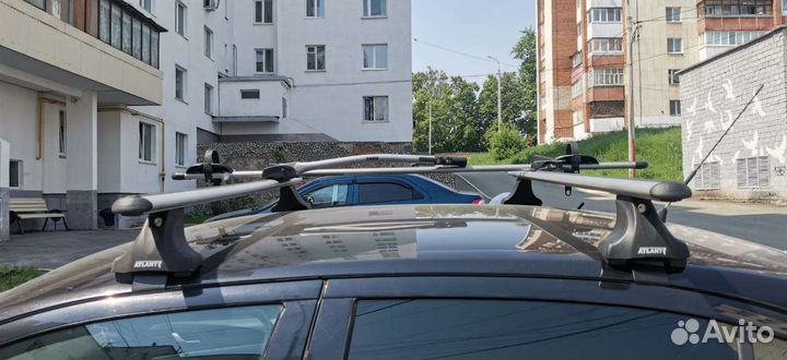 Багажник на крышу Атлант + велокрепление Thule