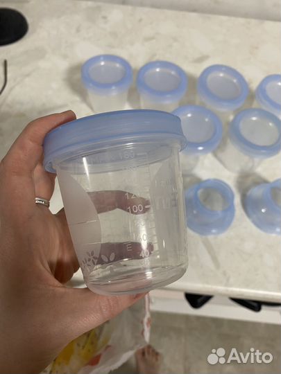 Контейнеры для хранения и заморозки молока avent