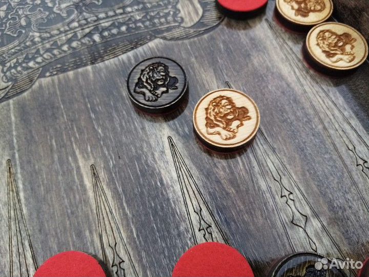 Нарды ручной работы из массива дерева