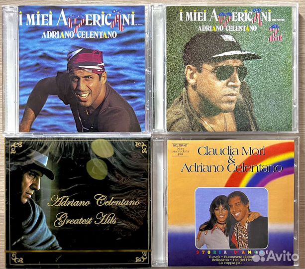 Музыкальные cd диски Adriano Chelentano