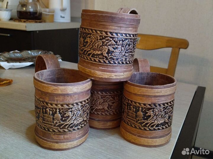 Кружка берестяная