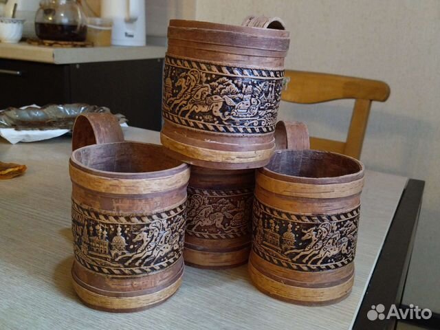 Кружка берестяная