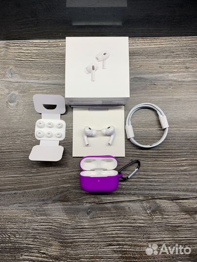 Наушники AirPods Pro 2 в подарок чехол для кейса