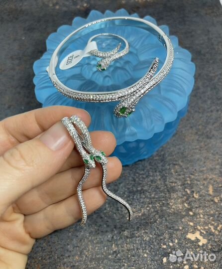 Серьги змеи