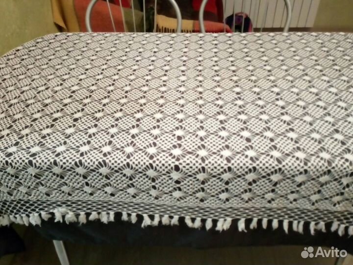 Скатерть вязаная винтаж