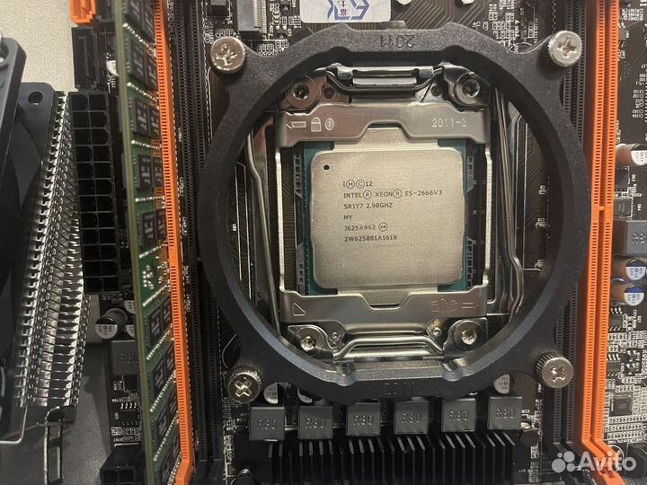 Комплект intel Xeon E5 2666 v3 X99 пк 16гб DDR4