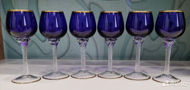 Фужеры на витой ножке