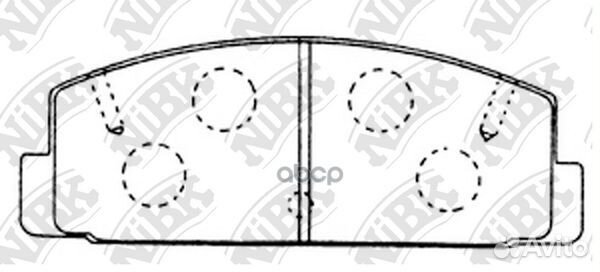 Колодки тормозные дисковые mazda 6 2.0 2007