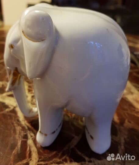 Слон, фарфор, клеймо лфз, конец 40-ых годов
