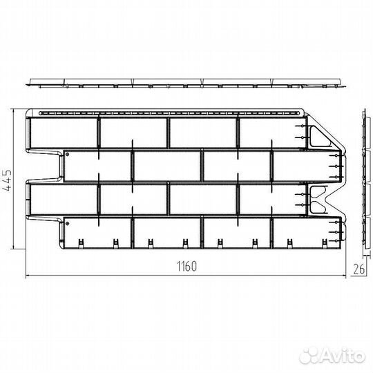 Фасадная панель Альта Профиль Фагот Эко Бежевый