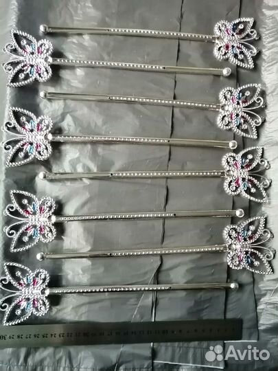 Пластиковый жезл Бабочка 8 шт