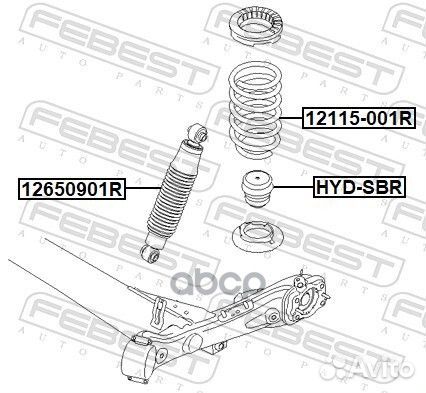 Пружина подвески KIA 12115001R Febest