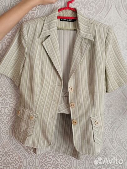 Льняной женский костюм (р.46-48)