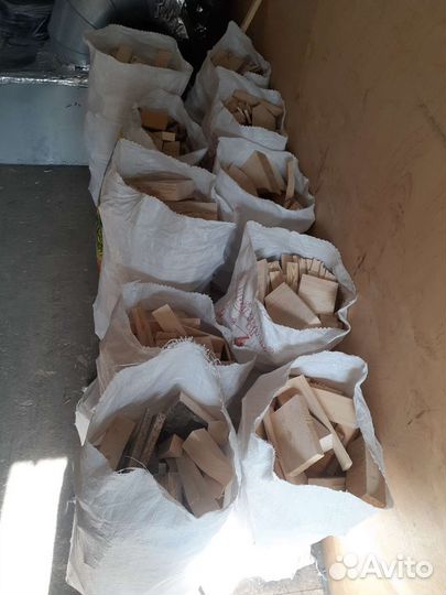 Дрова сухие в мешках