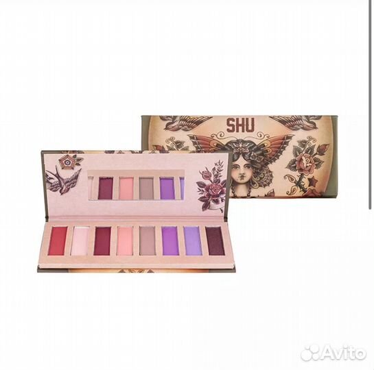 Палетка теней для век SHU тон 145 нюдово-сиренев
