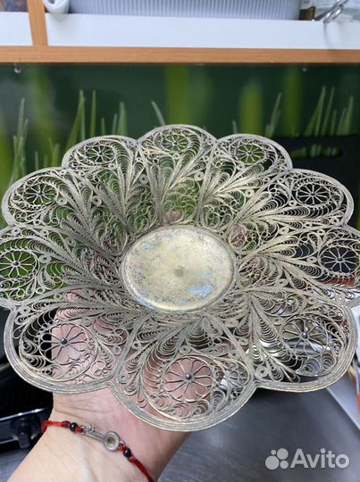 Ваза конфетница СССР медь