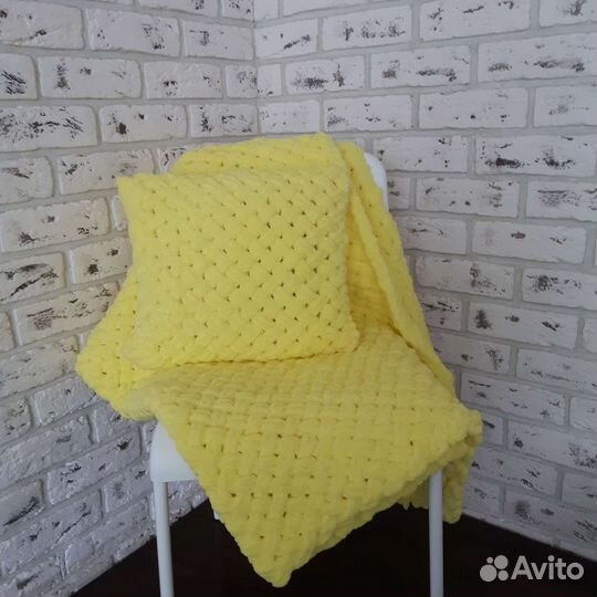 Плед детский плюшевый с подушкой