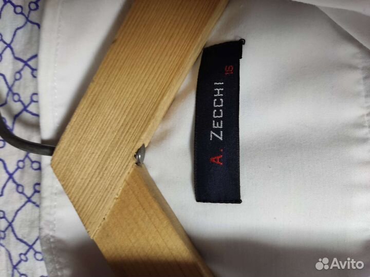 Рубашка белая размер 16