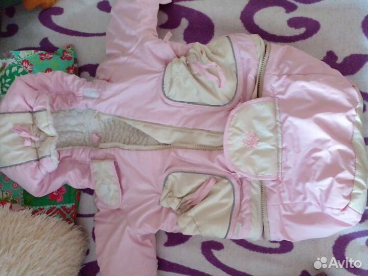 Комбинезон трансформер зимний на девочку