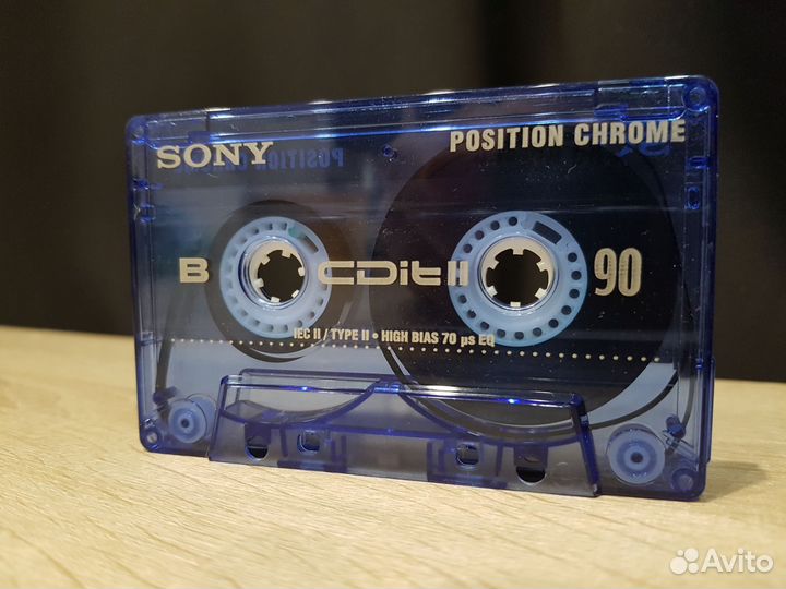 Аудиокассета sony CD It 90 slide Case Хром