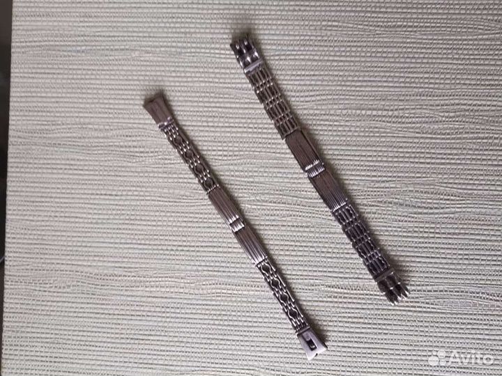 Серебряные браслеты для часов. СССР