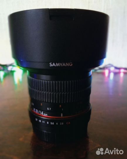 Объектив Samyang 14mm f/2.8 ED AS IF UMC для Canon
