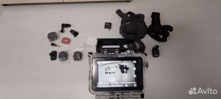 Экшн камера sjcam SJ8 Plus с креплениями