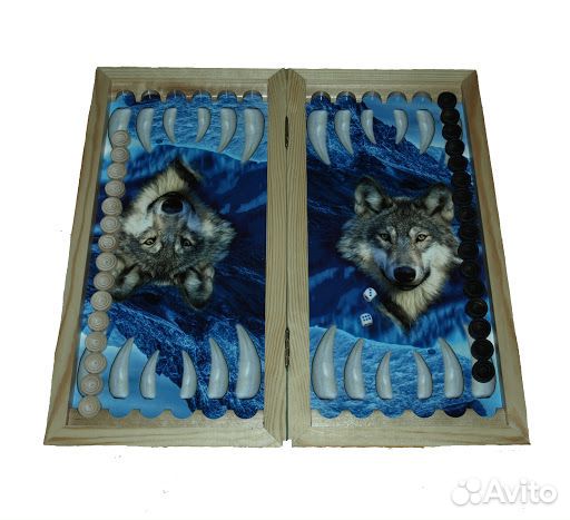 Нарды малые, средние, в кожаном чехле