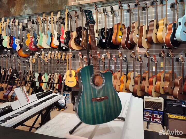 Акустическая гитара Flight D-155C MAH BL