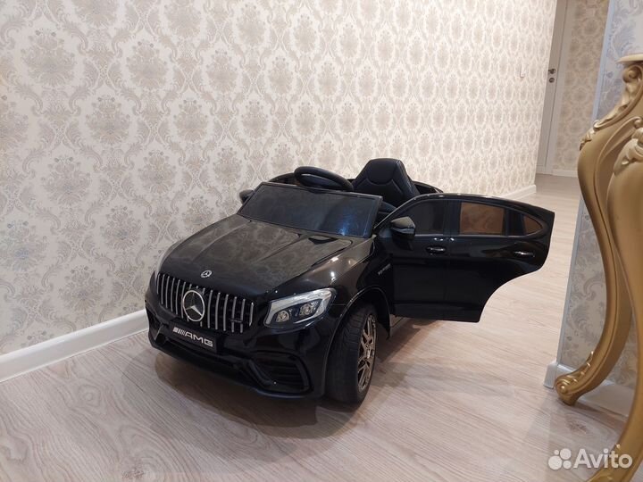 Детский электромобиль mercedes черный