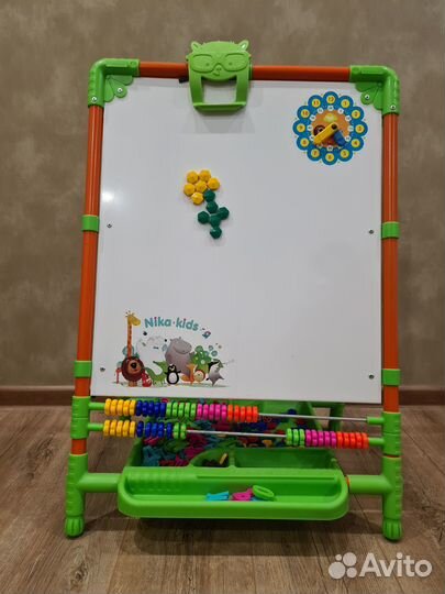 Мольберт напольный 2-сторонний с магнитной доской