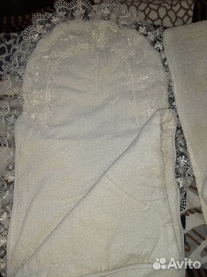 Конверт на выписку кремового цвета (демисезонный)