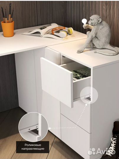 Компьютерный стол с ящиками