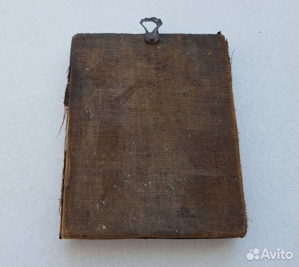 Старинная икона Господь Вседержитель Металлография