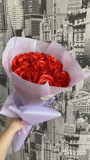 Букет цветы 7 роз