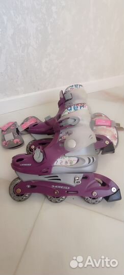 Роликовые коньки с защитой kreiss