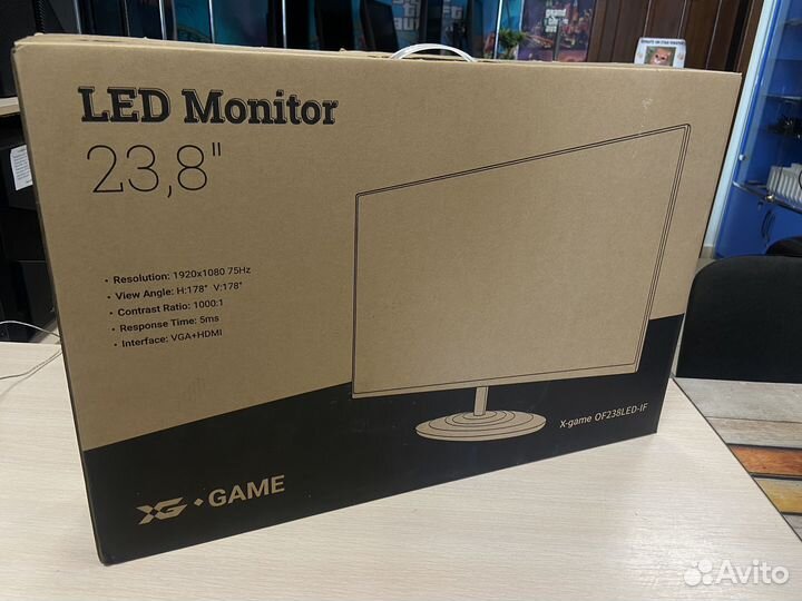 Монитор X-game Black 75Hz 1920x1080, IPS, 24