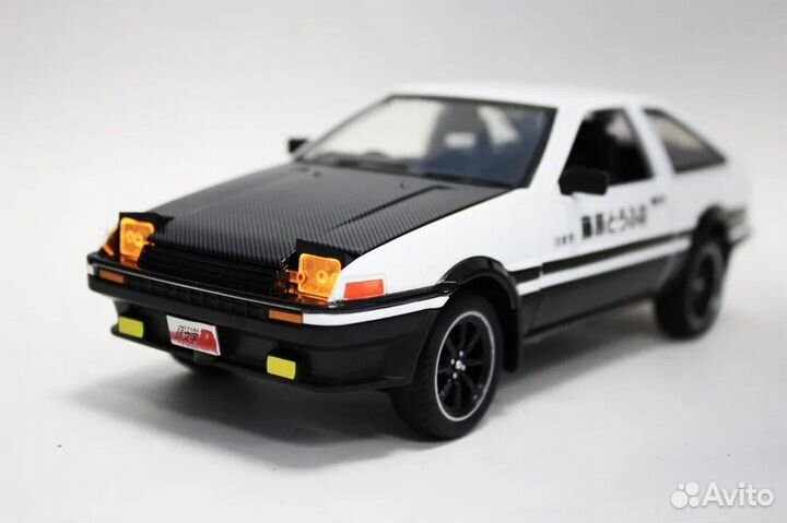 Машинка металлическая Toyota AE86 Trueno 1:24 Бела