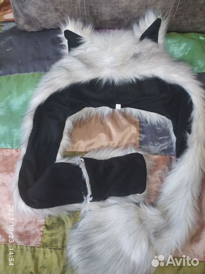 Шапки с ушками меховые модные на девочку