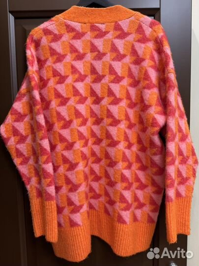 Кардиган zara женский s (m) оранжевый