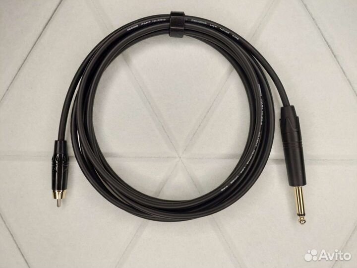 Jack 6,3 mono на Rca mogami 2319