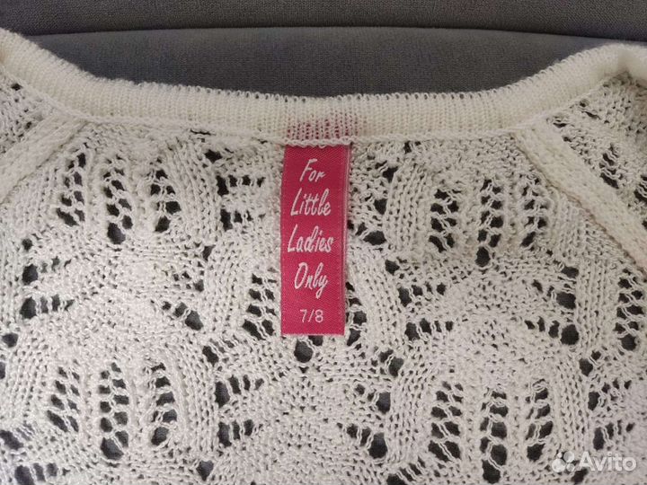 Болеро для девочки вязанное и меховое