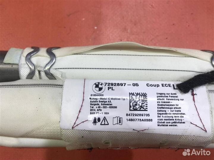 Подушка безопасности шторка левая бмв 4 F32 F33 F