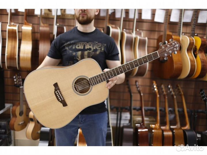 Crafter D-6/nс с чехлом акустическая гитара