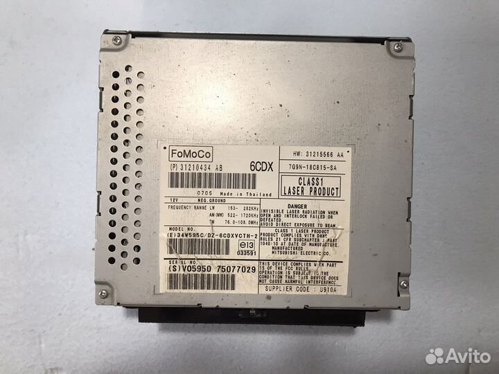 Магнитола Вольво CD чейнджер Volvo S80 II