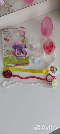 Бутылочки, пустышки и пр. (Pigeon, Nuk)