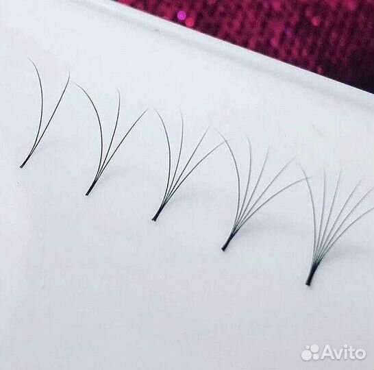 Готовые пучки для наращивания ресниц