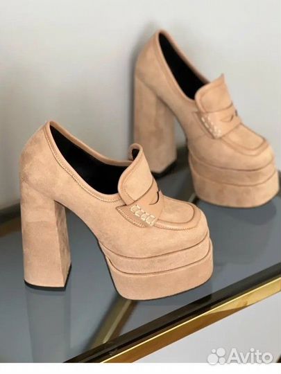 Ботильоны туфли на высоком каблуке и платформе 35