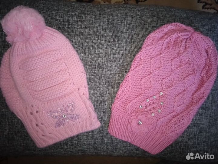 Шапки и перчатки для девочки