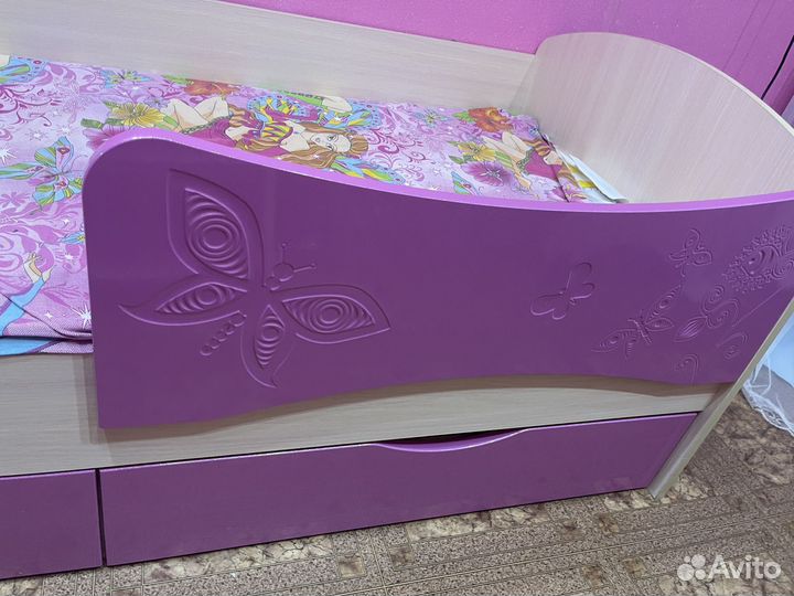 Детская кровать от 3 лет для девочки бу